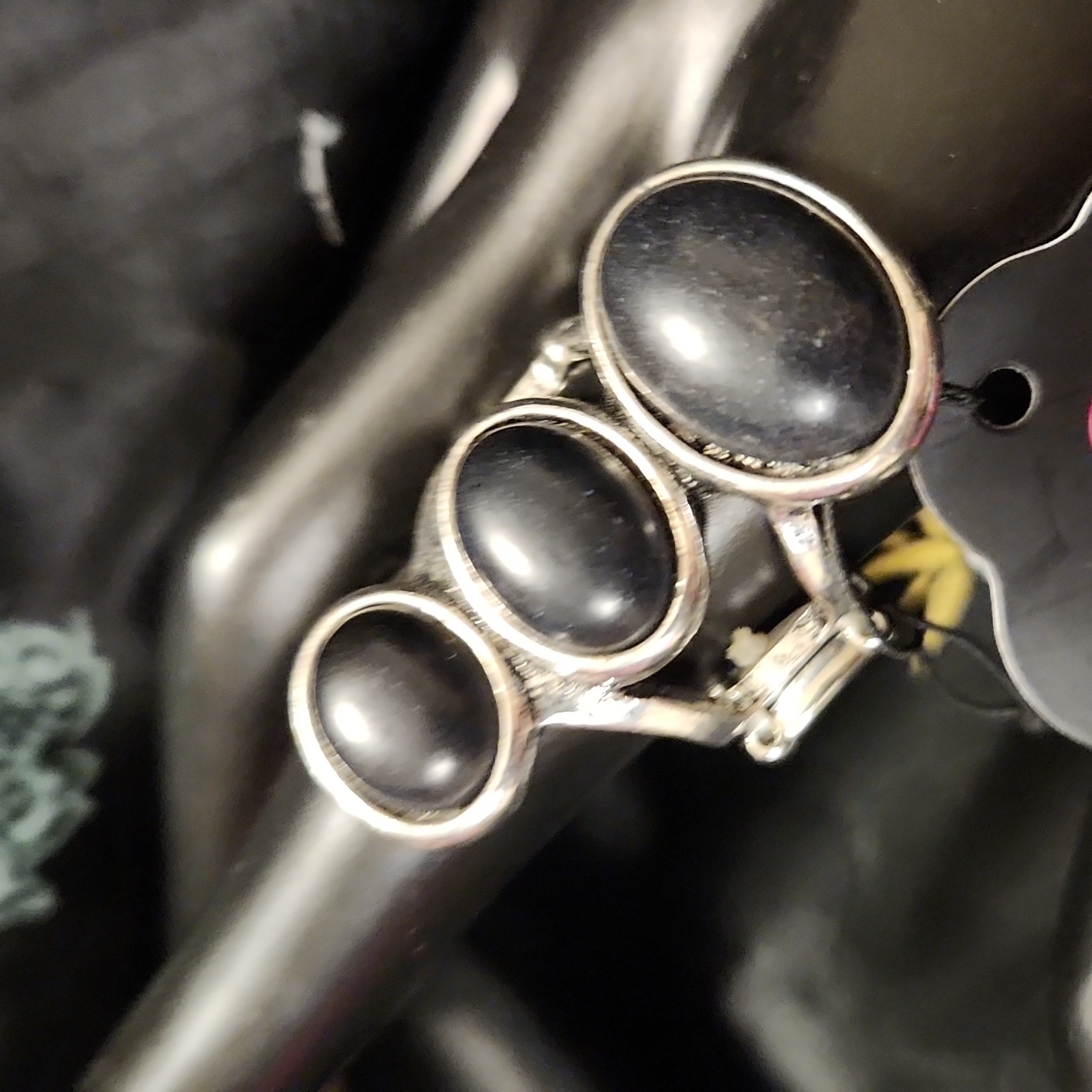 Paparazzi Black Knuckle Ring  278